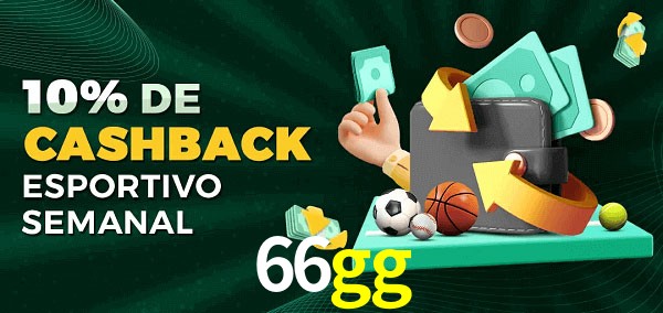 10% de bônus de cashback na 66gg